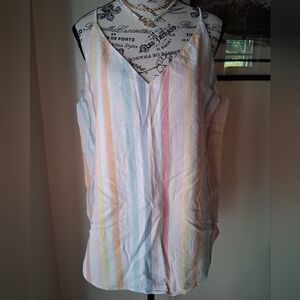 LOFT Pastel Striped Camisole